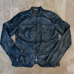 Joujou Black Leather Jacket